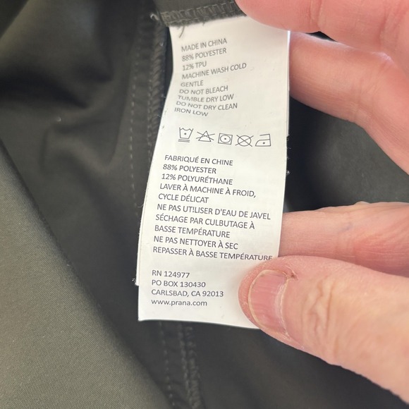 PrAna Breathe Softshell Jacket Womens Size L Green Asymmetrical Zip Outdoor - Picture 13 of 16
